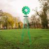 imageVINGLI 8FT Ornamental Windmill Backyard Garden Decoration Weather Vane Heavy Duty Metal Wind Mill w 4 Legs Design Grey 8 Feet 216 Inches 800 Feet 2598 Inches 2598 InchesGreen