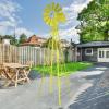 imageVINGLI 8FT Ornamental Windmill Backyard Garden Decoration Weather Vane Heavy Duty Metal Wind Mill w 4 Legs Design Grey 8 Feet 216 Inches 800 Feet 2598 Inches 2598 InchesYellow
