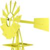 imageVINGLI 8FT Ornamental Windmill Backyard Garden Decoration Weather Vane Heavy Duty Metal Wind Mill w 4 Legs Design Grey 8 Feet 216 Inches 800 Feet 2598 Inches 2598 InchesYellow