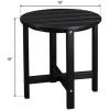 imageVINGLI Adirondack Side Table HPDE End Table Outdoor Indoor Table Weather Resistant Side Table for Living Room Bedroom Patio Garden DecorBlack