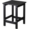 imageVINGLI Adirondack Side Table HPDE End Table Outdoor Indoor Table Weather Resistant Side Table for Living Room Bedroom Patio Garden DecorBlack