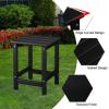 imageVINGLI Adirondack Side Table HPDE End Table Outdoor Indoor Table Weather Resistant Side Table for Living Room Bedroom Patio Garden DecorBlack