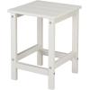 imageVINGLI Adirondack Side Table HPDE End Table Outdoor Indoor Table Weather Resistant Side Table for Living Room Bedroom Patio Garden DecorWhite
