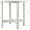 imageVINGLI Adirondack Side Table HPDE End Table Outdoor Indoor Table Weather Resistant Side Table for Living Room Bedroom Patio Garden DecorWhite