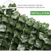 imageVINGLI Artificial Hedges Faux Ivy Leaves Fence Decorative Trellis Privacy Screen Mesh for Outdoor Decor Garden Yard39quotx119quot39x119