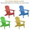 imageVINGLI Folding Adirondack Chairs Set of 4 Clearance Weather ResistantLawn Cheap Fire Pit Highwood Lounge ChairsPatio Furniture Sets for Campfire Bonfire4 Pieces