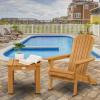 imageVINGLI Folding Adirondack Chairs Set of 4 Clearance Weather ResistantLawn Cheap Fire Pit Highwood Lounge ChairsPatio Furniture Sets for Campfire Bonfire3 Pieces