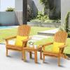imageVINGLI Folding Adirondack Chairs Set of 4 Clearance Weather ResistantLawn Cheap Fire Pit Highwood Lounge ChairsPatio Furniture Sets for Campfire Bonfire3 Pieces
