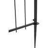 imageVINGLI Garden Arbor Arch Archway for Wedding Ceremony Party Steel Garden Trellis for Plant Climbing Christmas Decorations Pergola for Backyard Lawn BlackBlack