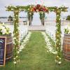 imageVINGLI Garden Arbor Arch Archway for Wedding Ceremony Party Steel Garden Trellis for Plant Climbing Christmas Decorations Pergola for Backyard Lawn BlackBlack