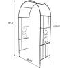 imageVINGLI Garden Arbor Arch Walkway for Wedding Ceremony Party Christmas Garden Decorations Steel Garden Trellis for Plant Climbing Pergola for Garden Backyard Lawn Bench Dome