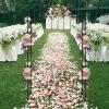 imageVINGLI Garden Arbor Arch for Wedding Ceremony Party Christmas Garden Decor Steel Garden Trellis for Plant Climbing Pergola for Garden Backyard Lawn Bridge TopBridge Top