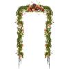 imageVINGLI Garden Arbor Arch for Wedding Ceremony Party Christmas Garden Decor Steel Garden Trellis for Plant Climbing Pergola for Garden Backyard Lawn Bridge TopBridge Top
