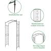 imageVINGLI Garden Arbor Arch for Wedding Ceremony Party Christmas Garden Decor Steel Garden Trellis for Plant Climbing Pergola for Garden Backyard Lawn Bridge TopBridge Top