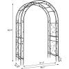imageVINGLI Garden Arbor Arch for Wedding Ceremony Party Christmas Garden Decor Steel Garden Trellis for Plant Climbing Pergola for Garden Backyard Lawn Bridge TopArch Top