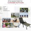 imageVINGLI Heavy Duty Fishing Chair with Footrest Support 440 LBS Oversized Camping Chairs with 160 Adjustable High Back Beach Chair for OutdoorsYardForestwith footrest