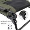 imageVINGLI Heavy Duty Fishing Chair with Footrest Support 440 LBS Oversized Camping Chairs with 160 Adjustable High Back Beach Chair for OutdoorsYardForestwith footrest
