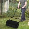 imageVINGLI Lawn Roller Water Filled Pull Behind 20inch Garden Drum Roller PushTow Behind WaterSand Filled Roller for Garden Lawn Backyard 24 inch GreenBlack