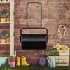 imageVINGLI Lawn Roller Water Filled Pull Behind 20inch Garden Drum Roller PushTow Behind WaterSand Filled Roller for Garden Lawn Backyard 24 inch GreenBlack