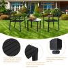 imageVINGLI Metal Patio Side Table Indoor Outdoor End Table 19 Patio Coffee Bistro Table Outdoor Patio Furniture Table