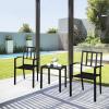 imageVINGLI Metal Patio Side Table Indoor Outdoor End Table 19 Patio Coffee Bistro Table Outdoor Patio Furniture Table