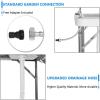 imageVINGLI Outdoor Folding Fish and Game Cleaning Table wSink Portable ampamp Durable Standard Garden Connection Upgraded Drainage Hose Stainless Steel Classic1 Sink Classic