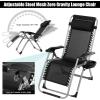 imageVINGLI Padded Zero Gravity Chair with Removable Cushion Outdoor Recliner Chair with Cup Holder Lawn Chair Padded Patio Lounger Chair