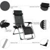 imageVINGLI Padded Zero Gravity Chair with Removable Cushion Outdoor Recliner Chair with Cup Holder Lawn Chair Padded Patio Lounger Chair