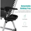 imageVINGLI Padded Zero Gravity Chair with Removable Cushion Outdoor Recliner Chair with Cup Holder Lawn Chair Padded Patio Lounger Chair