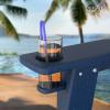 imageVINGLI Plastic Adirondack Chairs Set of 4 Folding with Cup Holder Waterproof HDPE Material Comfortable 380lb Weight Capacity for Outdoor Pool Patio Lounge Chair Lawn Furniture Firepit BlueNavy Blue