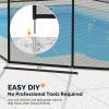 imageVINGLI Pool Fence 5Ft x 48Ft Swimming Pool Fence in Ground Pool Safety Fencing Black5x12 Feet
