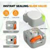 imageVINGLI Portable 53 Gallon Camping Toilet wCarrying BagLarge Capacity Tank for CampingBoatTruckGray