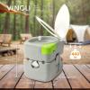 imageVINGLI Portable 53 Gallon Camping Toilet wCarrying BagLarge Capacity Tank for CampingBoatTruckGray