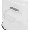 imageVINGLI Portable Toilet  Indoor Outdoor Commode wDetachable Inner Bucket ampamp Removable Paper Holder Lightweight ampamp Compact for Camping Boat Van Emergency Use GreyWhite