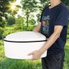 imageVINGLI Portable Toilet  Indoor Outdoor Commode wDetachable Inner Bucket ampamp Removable Paper Holder Lightweight ampamp Compact for Camping Boat Van Emergency Use GreyWhite