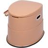 imageVINGLI Portable Toilet  Indoor Outdoor Commode wDetachable Inner Bucket ampamp Removable Paper Holder Lightweight ampamp Compact for Camping Boat Van Emergency Use GreyBrown