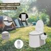 imageVINGLI Portable Toilet Commode with 5 Gallon Bucket Inner Lightweight Camping RV Toilet for Adult Kids Boat Van Travel ClassicClassic