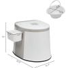 imageVINGLI Portable Toilet Commode with 5 Gallon Bucket Inner Lightweight Camping RV Toilet for Adult Kids Boat Van Travel ClassicClassic