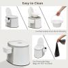 imageVINGLI Portable Toilet Commode with 5 Gallon Bucket Inner Lightweight Camping RV Toilet for Adult Kids Boat Van Travel ClassicClassic