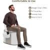 imageVINGLI Portable Toilet Commode with 5 Gallon Bucket Inner Lightweight Camping RV Toilet for Adult Kids Boat Van Travel ClassicClassic