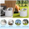 imageVINGLI Portable Toilet Commode with 5 Gallon Bucket Inner Lightweight Camping RV Toilet for Adult Kids Boat Van Travel ClassicUpgrade