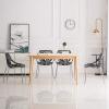 imageVINGLI Set of 6 Modern Dining Chairs Set Black Stackable Side Chairs Modern Birch Sapling Accent ChairsEasy AssemblyBlack