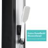 imageVINGLI Solar Heated Shower 93 Gallon Outdoor Shower with Shower Head and Foot Shower Tapfor Outdoor Backyard Poolside Beach Pool SpaBlack 93 Gallon106 Gallon  Hand Shower