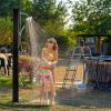 imageVINGLI Solar Heated Shower 93 Gallon Outdoor Shower with Shower Head and Foot Shower Tapfor Outdoor Backyard Poolside Beach Pool SpaBlack 93 Gallon106 Gallon  Hand Shower  Black