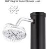 imageVINGLI Solar Heated Shower 93 Gallon Outdoor Shower with Shower Head and Foot Shower Tapfor Outdoor Backyard Poolside Beach Pool SpaBlack 93 Gallon55 Gallon