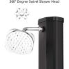 imageVINGLI Solar Heated Shower 93 Gallon Outdoor Shower with Shower Head and Foot Shower Tapfor Outdoor Backyard Poolside Beach Pool SpaBlack 93 Gallon93 Gallon