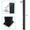 imageVINGLI Solar Heated Shower 93 Gallon Outdoor Shower with Shower Head and Foot Shower Tapfor Outdoor Backyard Poolside Beach Pool SpaBlack 93 Gallon93 Gallon