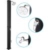 imageVINGLI Solar Heated Shower 93 Gallon Outdoor Shower with Shower Head and Foot Shower Tapfor Outdoor Backyard Poolside Beach Pool SpaBlack 93 Gallon93 Gallon