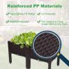 imageVINGLI Square Raised Garden Bed SelfWatering Plastic Planter for Indoor Outdoor Vegetables Fruits Potato Flowers All Weather 2 Pcs2 Pcs