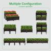 imageVINGLI Square Raised Garden Bed SelfWatering Plastic Planter for Indoor Outdoor Vegetables Fruits Potato Flowers All Weather 2 Pcs4 Pcs